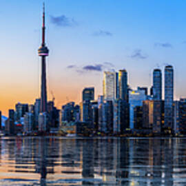 Toronto Winter Sunset by DEE POTTER