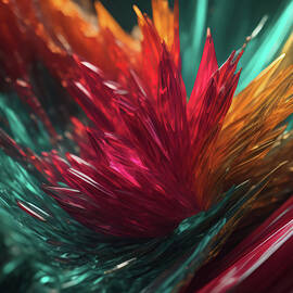 Tourmaline Gemstone abstract 005 by Flees Photos
