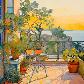 Tranquil Oasis Art Print by Kaoru Yamada - Metal Posters