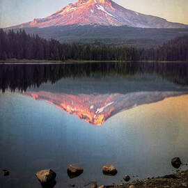Trillium Lake Mount Hood Sunset by Dan Sproul