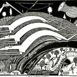 Trois levriers blancs - Three white greyhounds - XX Dessins by Amadeo de Souza-Cardoso by Amadeo de Souza-Cardoso