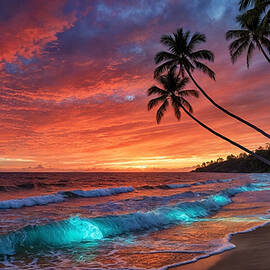 Tropical Sunset Serenity by The Luxury Art Collection