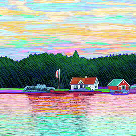 Twilight Along Sognefjord by Rod Whyte