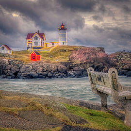 Twilight at The Nubble by Penny Polakoff