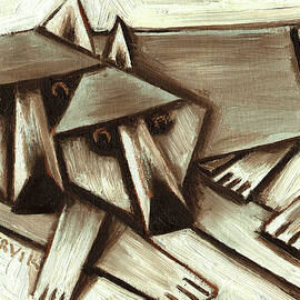 Two Gray Wolves  by Tommervik