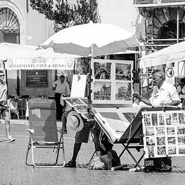 Typical street art dealer in Piazza Navona - Roma by Stefano Senise
