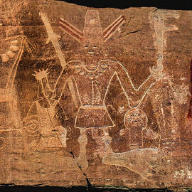 Uinta Basin Bigfoot Petroglyph by Abbie Matthews