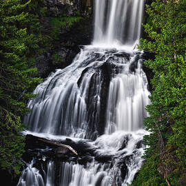 Undine Falls Closeup - Yellowstone National Park, Wyoming by Abbie Matthews