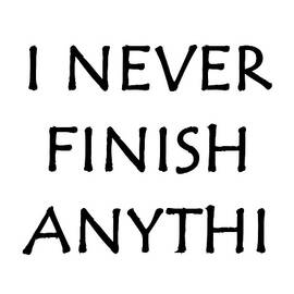 Unfinished Black Text by Richard Reeve