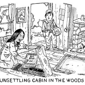 Unsettling Cabin in the Woods by Tim Hamilton
