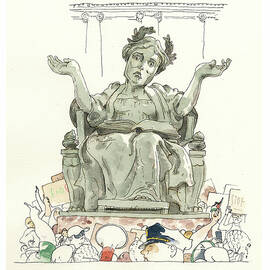 Up in Arms at Columbia University by Barry Blitt