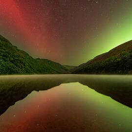 Upper Lake Aurora, Glendalough by Adrian Hendroff