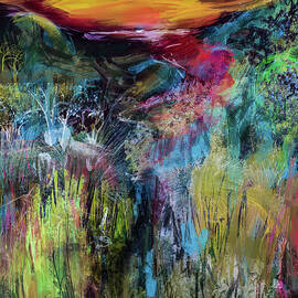 Valley in the hills a painting by Jeremy Holton