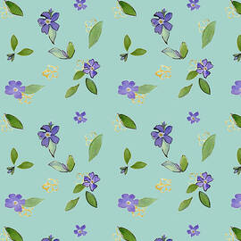 Veri Periwinkle on Eggshell Blue by Elizabeth Reich