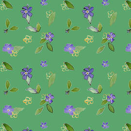 Veri Periwinkle on Green Meadows by Elizabeth Reich