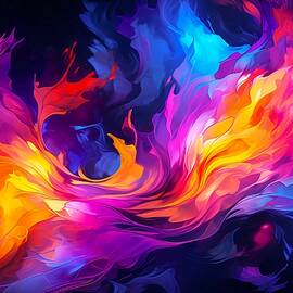 Vibrant energy captured in an abstract style No 1 by Andre Petrov