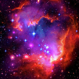 Vibrant open cluster of stars - Studded Nebula by Stefano Senise