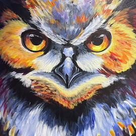 Vibrant Owl by Raette Meredith