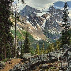 View Along The Plane of Six Glaciers Trail by Adam Jewell