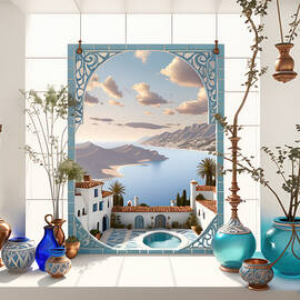 View From The Hotel's Floating Penthouse by Eris And AI