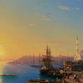 View of Constantinople and the Bosphorus by Ivan Aivazovsky by The Luxury Art Collection