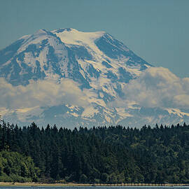 View of Mount Rainier from Case Inlet in Puget Sound by Nancy Gleason
