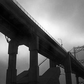 The Vincent Thomas in the fog by Joe Schofield