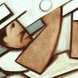 Vintage Golfer Wall Art Print  by Tommervik