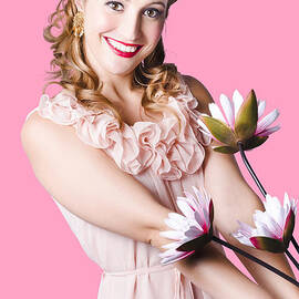 Vintage lily pinup girl  by Jorgo Photography