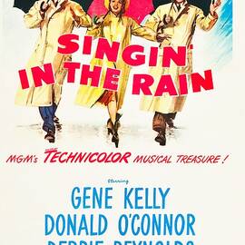 Vintage Movie Poster - Singin' In the Rain 1952 by Mountain Dreams