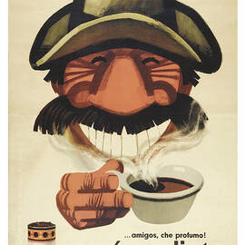 Vintage Poster Cafe Paulista by Steve Hunziker