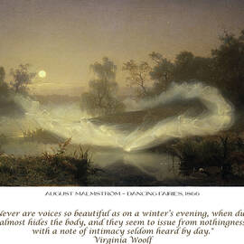 Virginia Woolf Quote - August Malmstrom Dancing Fairies by Georgia Clare