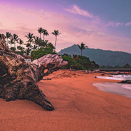 Wailua Beach Sunset - Kauai, Hawaii by Abbie Matthews