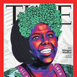 Wangari Maathai, 2001 by Art by Bisa Butler for TIME