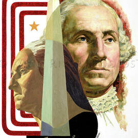 Washington Monument And George Washington by Shannon Stirnweis