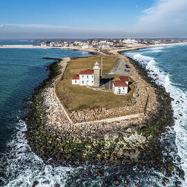 Watch Hill Lighthouse by Veterans Aerial Media LLC