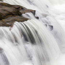 Water Cascading Over Rocks by Michael Collins