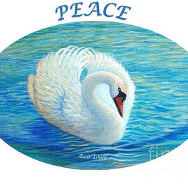 Water Dance Oval - Peace by Sarah Irland