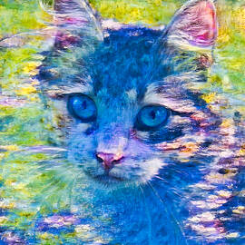 Water Lilies Cat by Bruce Block