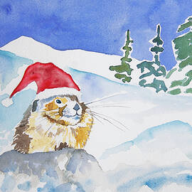 Watercolor - A Pika Christmas by Cascade Colors