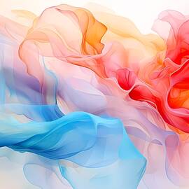 Watercolor interpretation of fluid motion by Andre Petrov