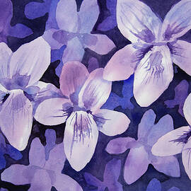 Watercolor - Wild Violet Design by Cascade Colors