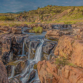 Waterfalls of Bourke's Luck Potholes, South Africa by Marcy Wielfaert