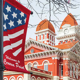 Welcome to Crown Point Sign by Paul Velgos