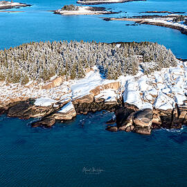 Western Island , Correa Maine by Veterans Aerial Media LLC