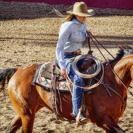 Western riding cowgirl by Waterdancer
