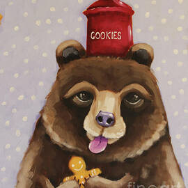 Whimsical Cookie Bear by Lucia Stewart