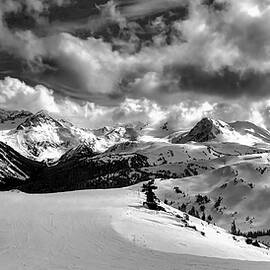 Whistler Mountains in Black and White by Bruce Block