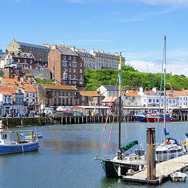 Whitby Harbour and the quayside, Whitby, North Yorkshire, England, UK by Neale And Judith Clark