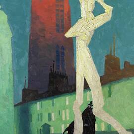 White Man - Weisse Mann by Lyonel Feininger by Lyonel Feininger